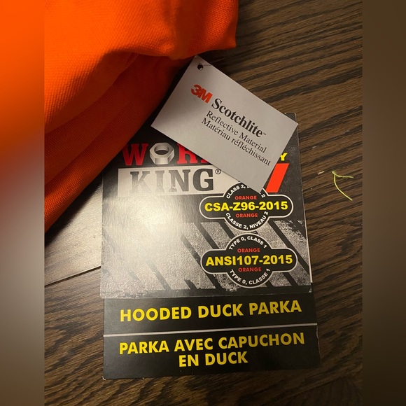 Work King Safety Hooded Duck Parka - Picture 5 of 9